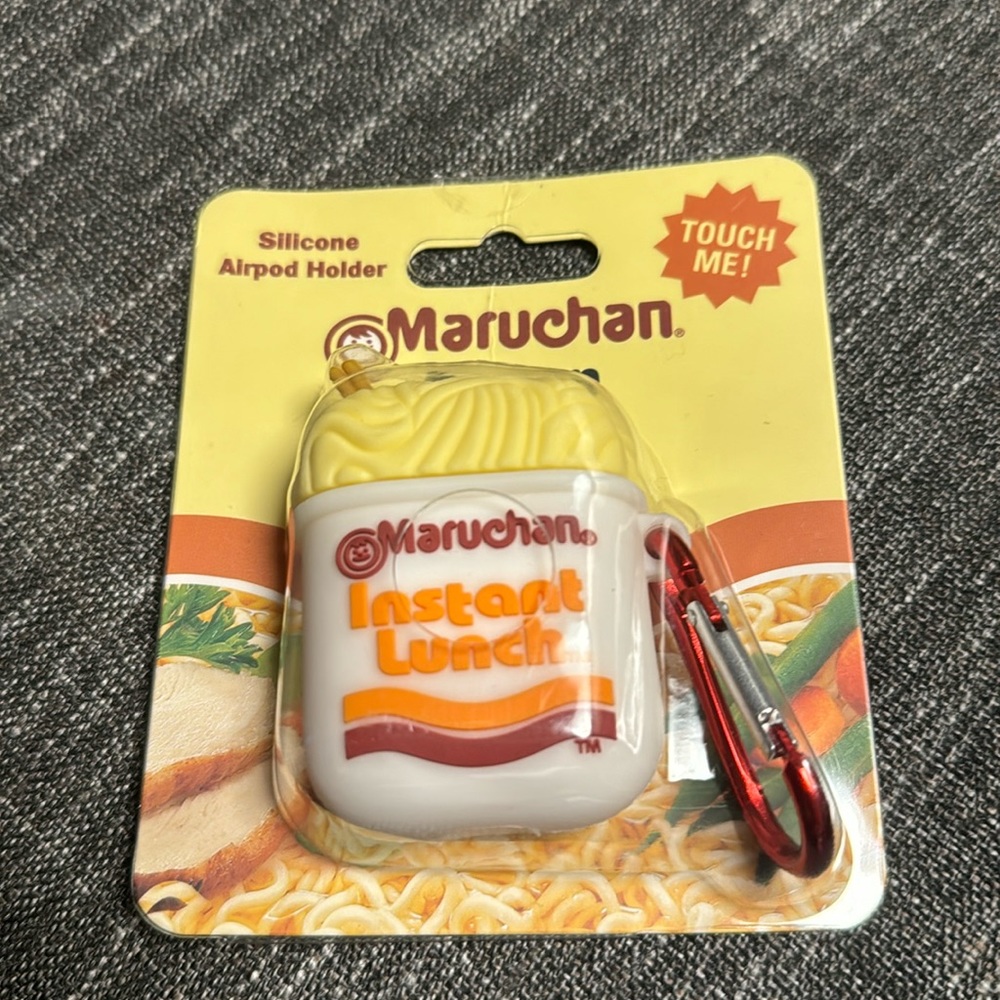 Maruchan instant lunch ramen noodles silicone AirPods keychain case